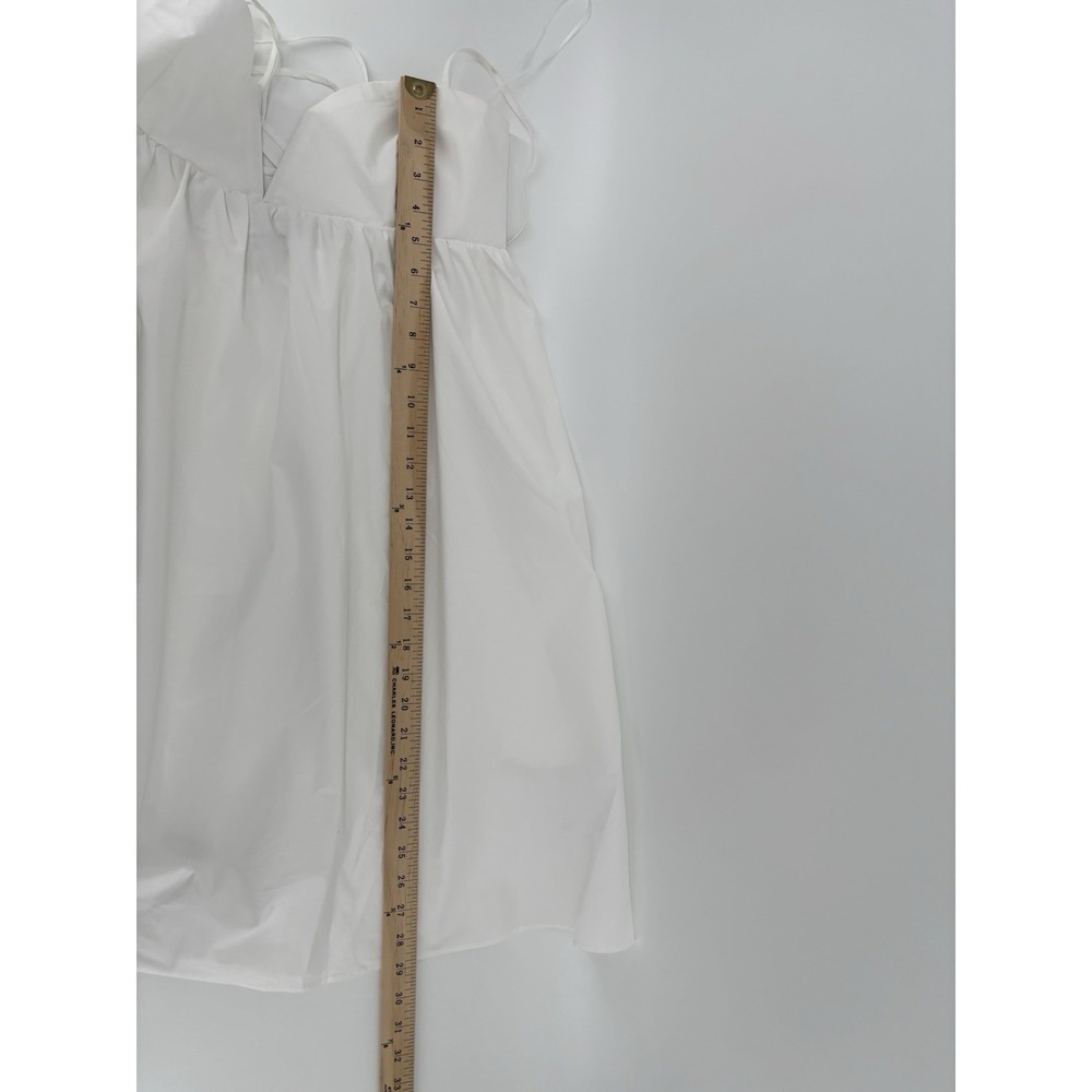 NWT Susana Monaco Poplin Square Wire Dress XL Lace Up Back Pockets Preppy $198 - Picture 12 of 12